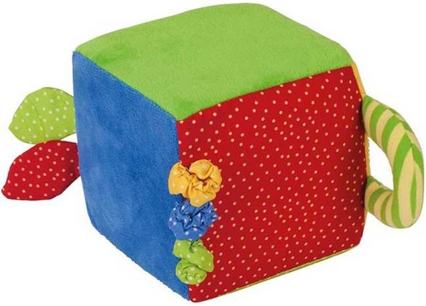 Bigjigs Toys Bigjigs Baby Textilní aktivní kostka - obrázek 1
