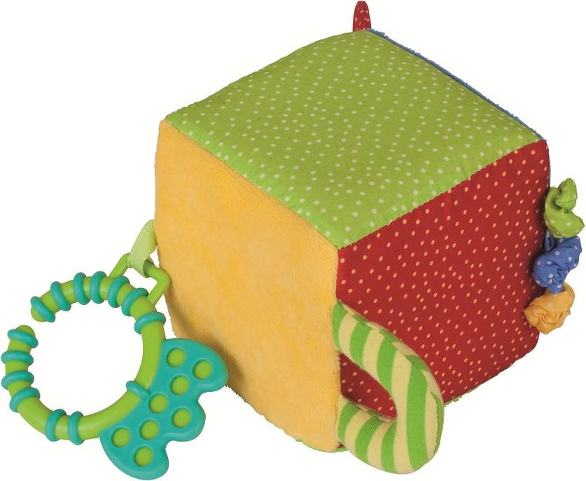 Bigjigs Toys Bigjigs Baby Textilní aktivní kostka - obrázek 3