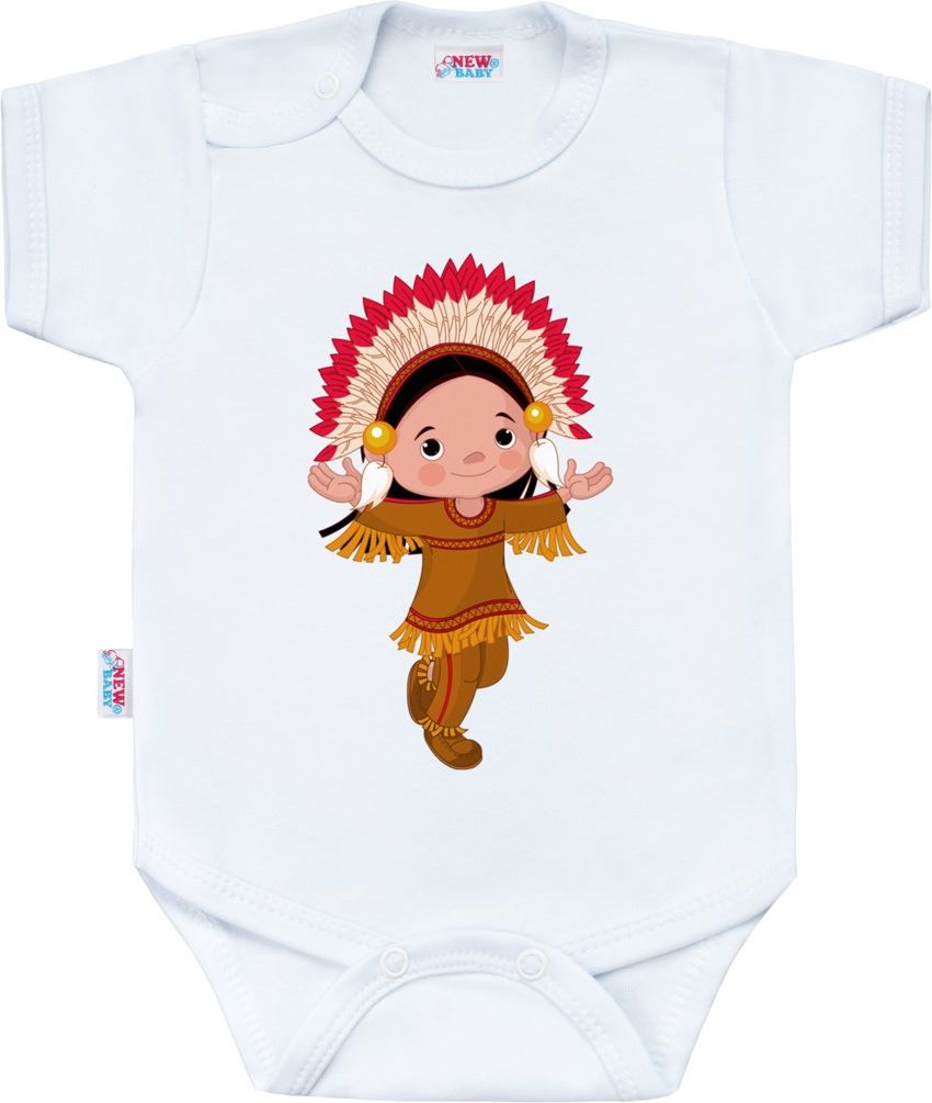 Body s potiskem New Baby Indian Boy - 74 (6-9m) - obrázek 1