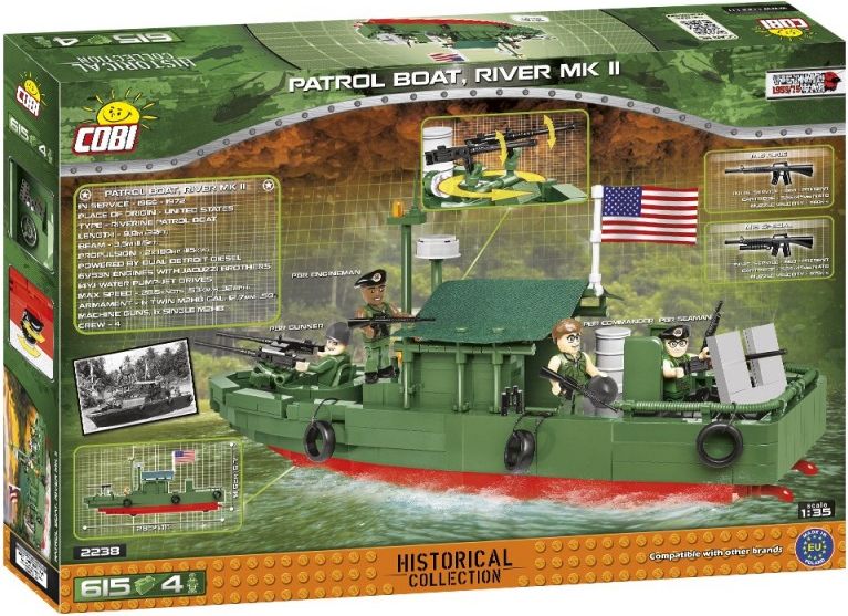 Cobi Vietnam War Patrol Boat River MK II, 1:35, 615 k, 4 f - obrázek 3