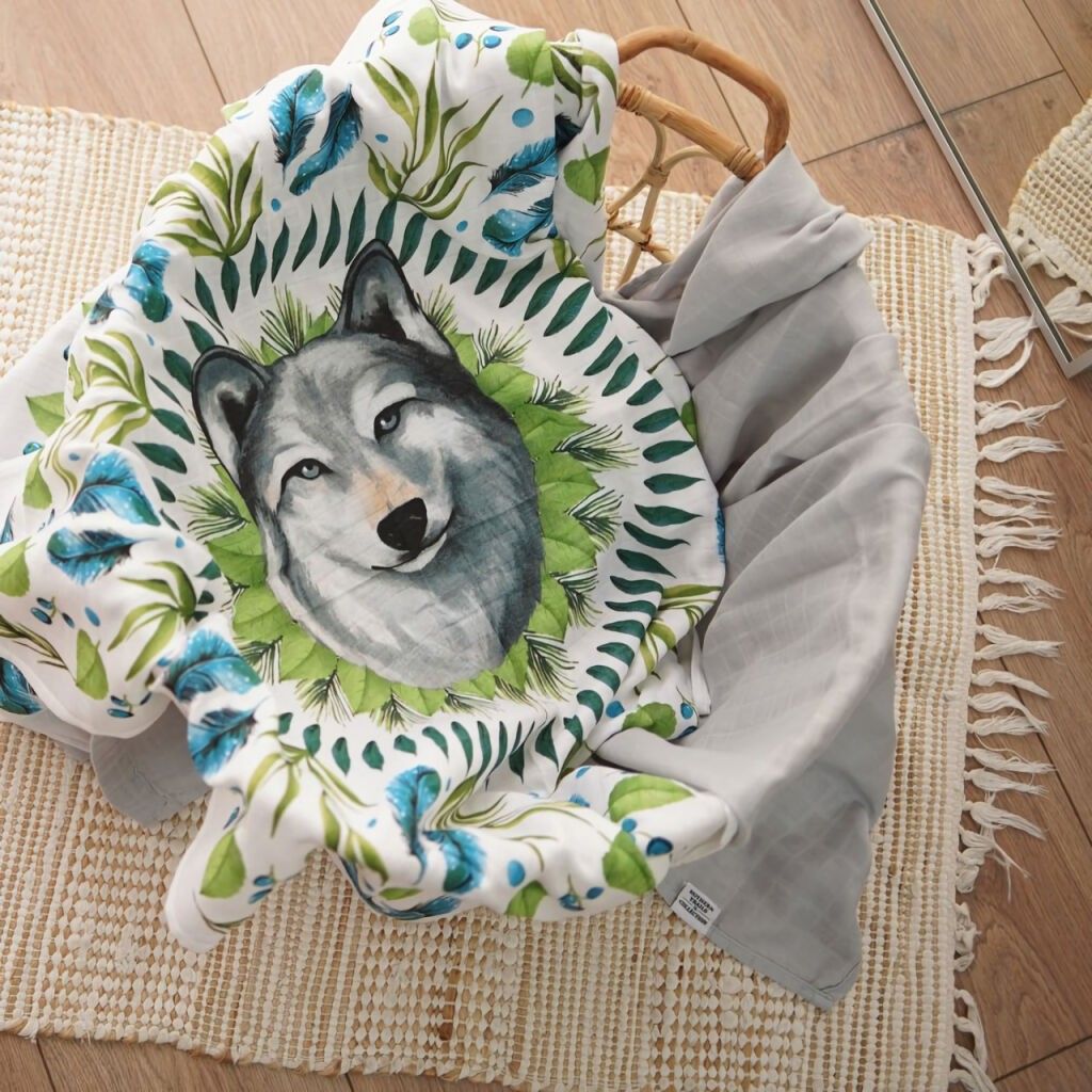 Tommy Lise Mušelínová plena Alpha Spirit Set 90x90 cm 2 ks - obrázek 4