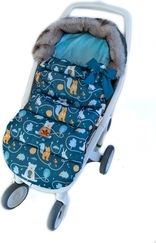 Dětský fusak zimní - MAXI PREMIUM animals s mořskou - BabyNellys - obrázek 1