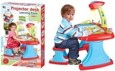 Edukační hračka - TABULE s projektorem oboustranná se židličkou - BabyMix - obrázek 3