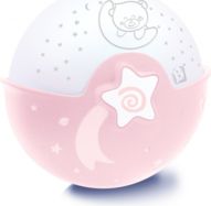 Dětský projektor s melodiemi - NOČNÍ LAMPIČKA bílo-růžová - Infantino - obrázek 1