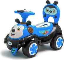 Dětské jezdítko/Odrážedlo plastové se zvuky - HAPPY BEE modré - BabyMix - obrázek 1