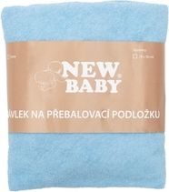 Potah na přebalovací podložku 70x50cm - FROTÉ modrý - NewBaby - obrázek 2