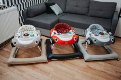 Dětské chodítko se zábavným odnímatelným panelem - CARS červené - 4Baby - obrázek 7