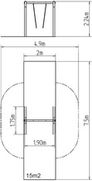 Řetězová houpačka RH110D (v.p. 1,5 m) - obrázek 2