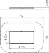 Pískoviště 4x2 m PI420KS - stříbrná - obrázek 2