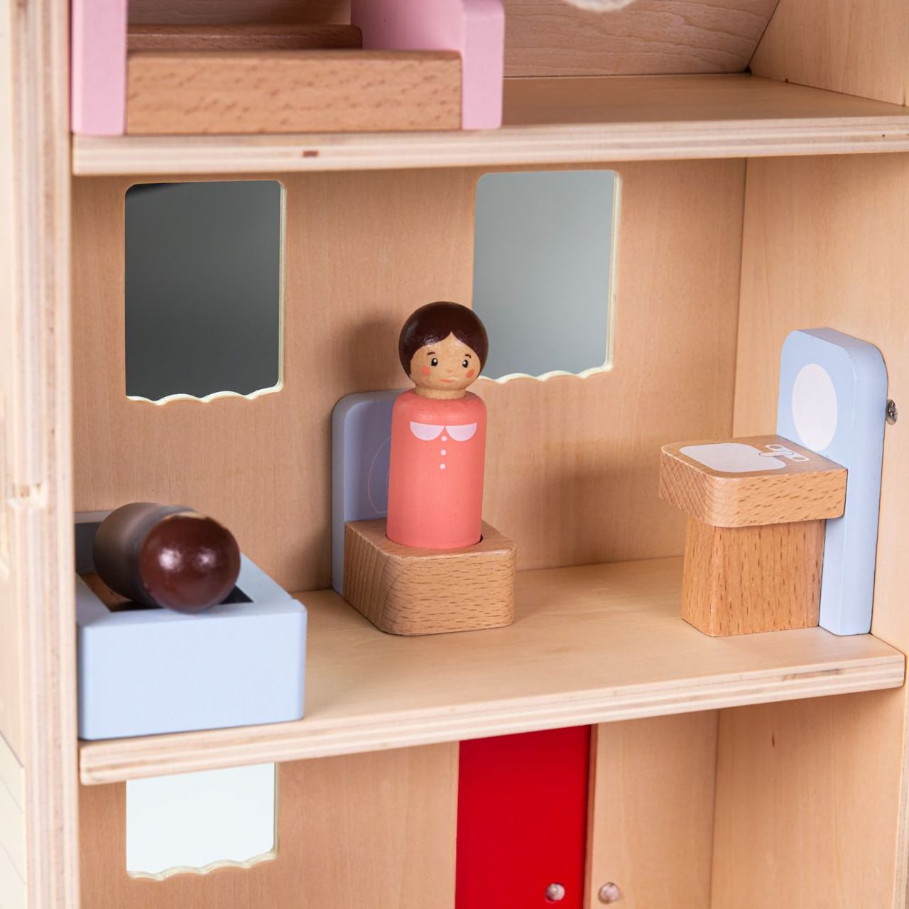 Bigjigs Toys Rozkládací domeček s příslušenstvím - obrázek 10