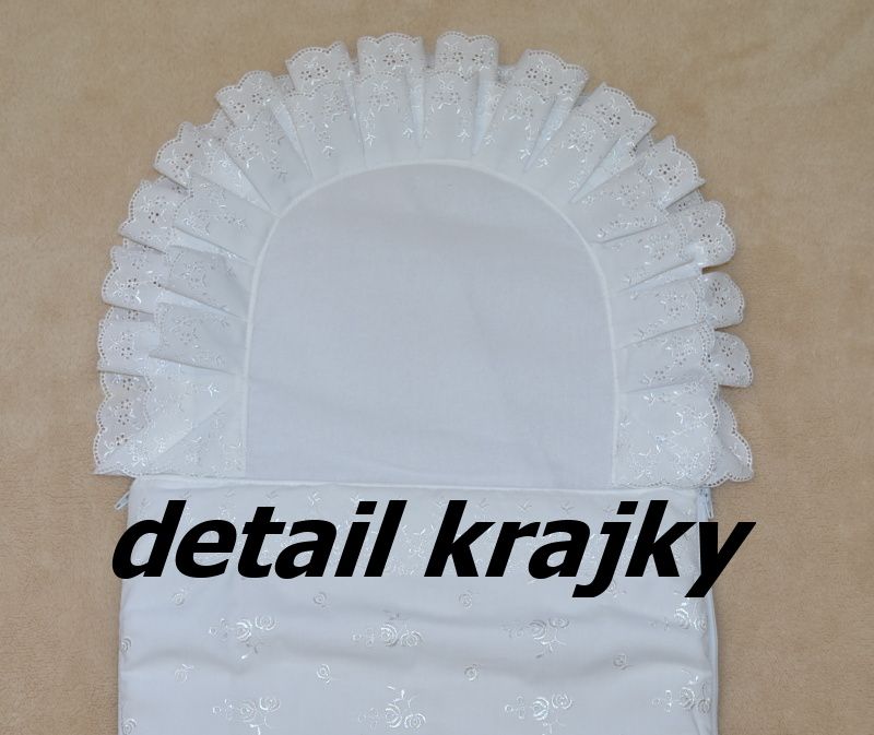 Zavinovačka na křest Dětský svět zipová Růžička - obrázek 3