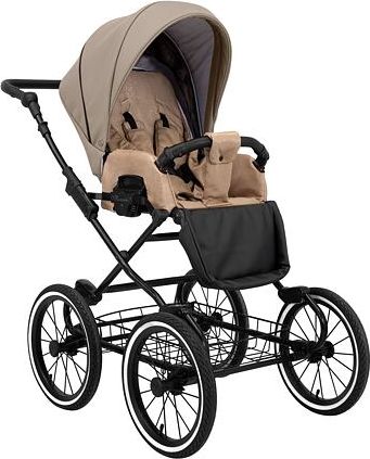 Kočárek Kunert Romantic Eco trojkombinace Černý rám/béžový - obrázek 3