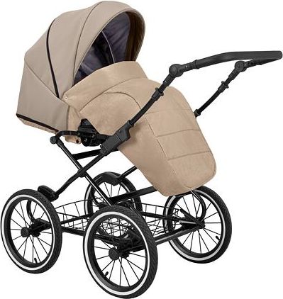 Kočárek Kunert Romantic Eco trojkombinace Černý rám/béžový - obrázek 4