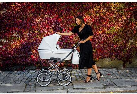 Kočárek Kunert Romantic Eco trojkombinace Černý rám/béžový - obrázek 29