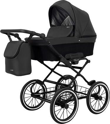 Kočárek Kunert Romantic Eco trojkombinace Černý rám/černý - obrázek 1