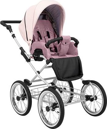 Kočárek Kunert Romantic Eco trojkombinace Šedý rám/růžový - obrázek 3