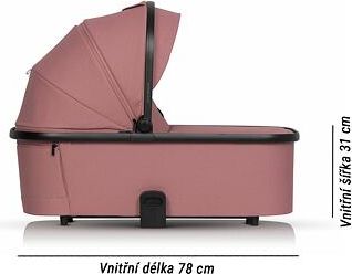 Hluboká korba ke kočárku Cavoe Moi Desert rose - obrázek 2