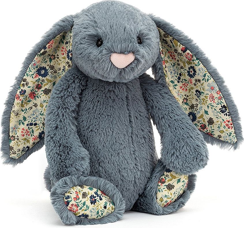 PLYŠOVÝ KRÁLÍČEK JELLYCAT S KYTIČKAMI, DUSKY BLUE, 31 CM - obrázek 1