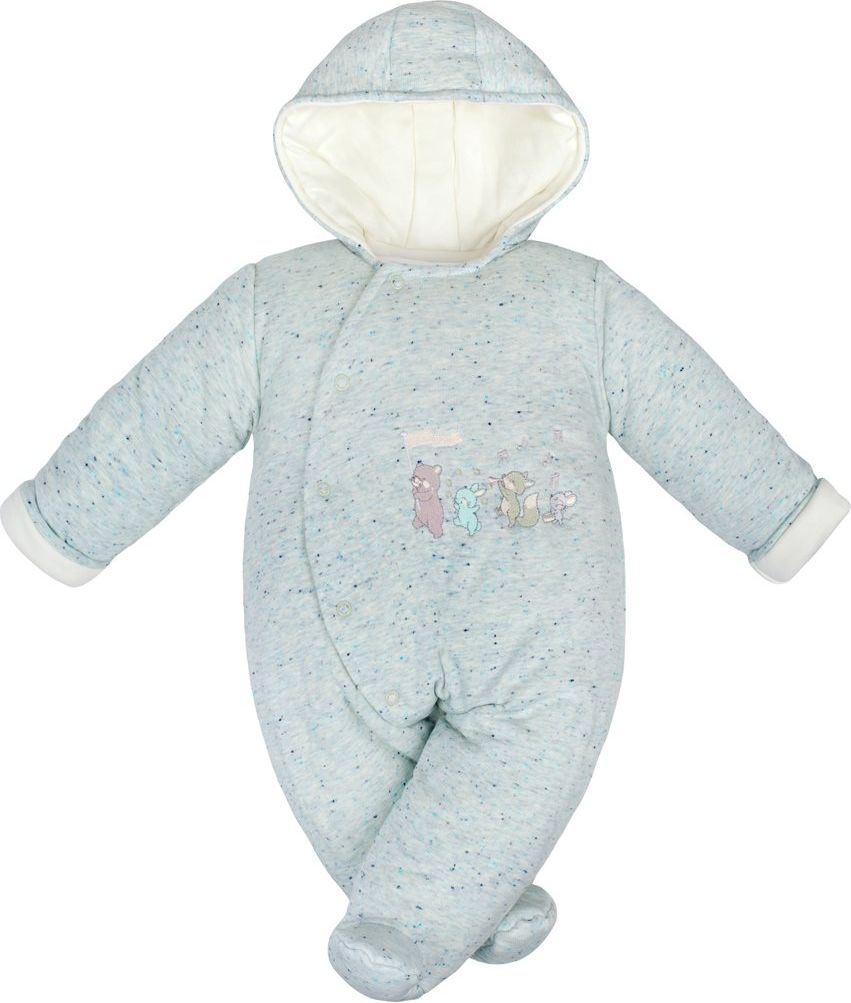 Zimní kojenecká kombinéza Baby Service Animals světle modrá&nbsp;-&nbsp;68 (4-6m) - obrázek 1