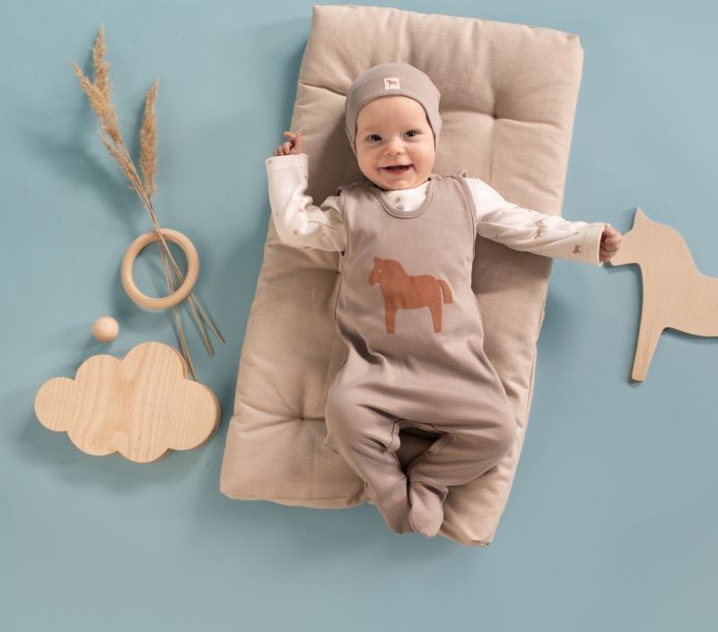 DUPAČKY PINOKIO, S KONĚM, BEIGE, WOODEN PONY Velikost: 50 - obrázek 2