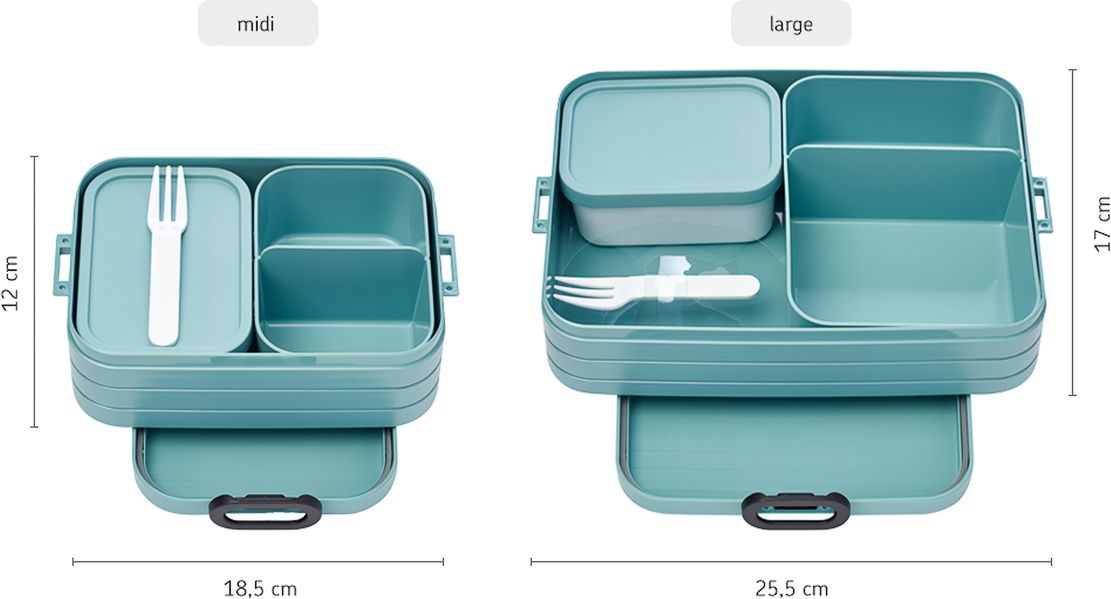 SVAČINOVÝ BOX MEPAL, BENTO MIDI 900 ML, NORDIC DENIM - obrázek 5