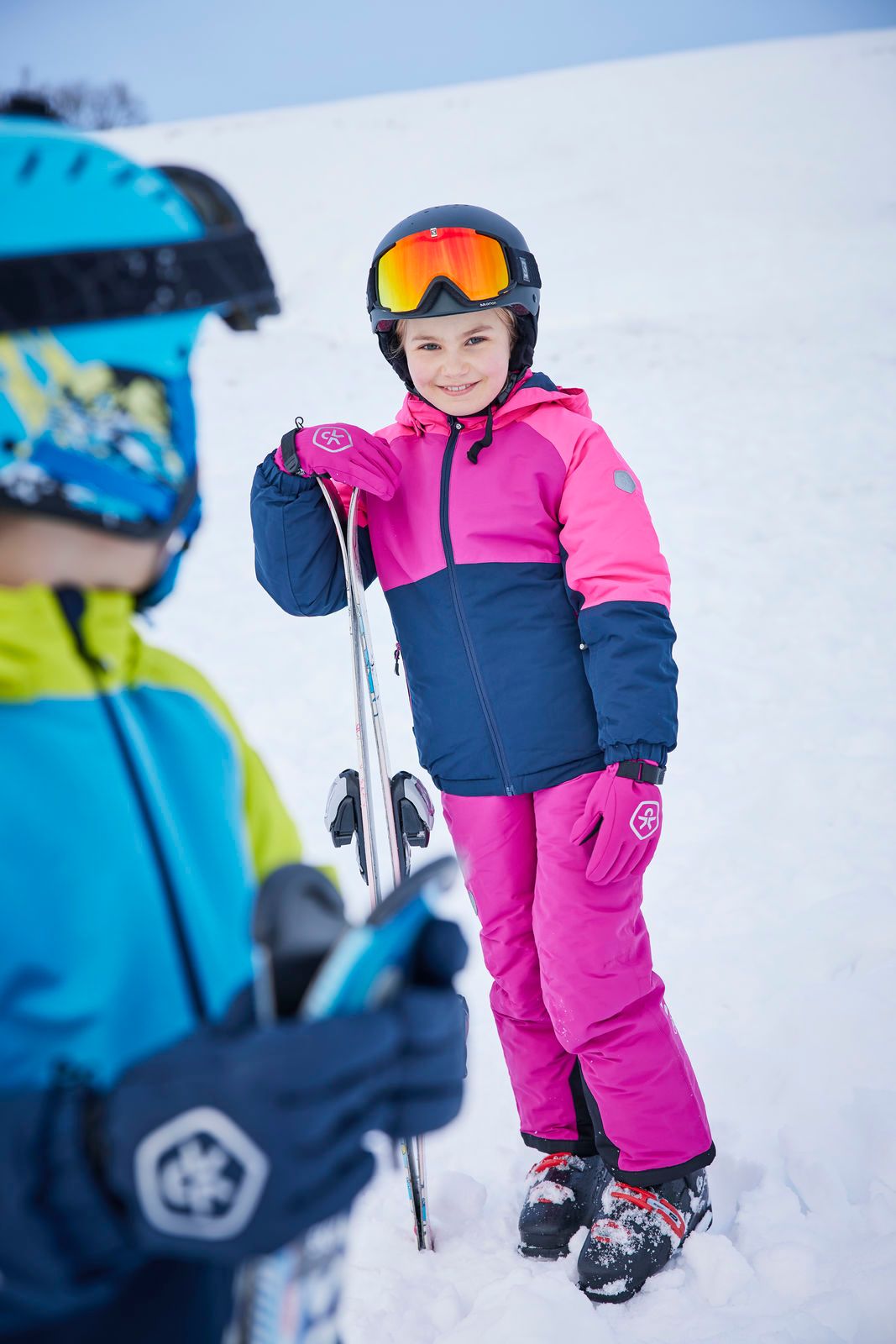DĚTSKÉ RUKAVICE COLOR KIDS S MEMBRÁNOU, PRSTOVÉ, FUCHSIA Velikost: 4-6 LET - obrázek 3