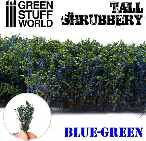 Dekorace Green Stuff World - Tall Shrubbery: Blue Green - obrázek 1