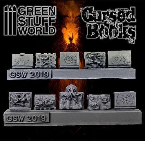 Dekorace Green Stuff World: Resin Cursed Books - obrázek 1