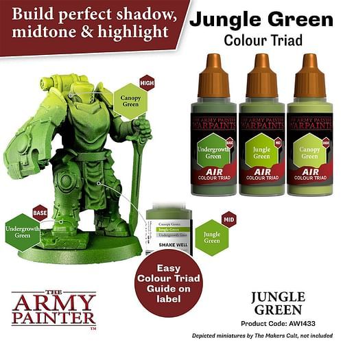 Warpaints Air Jungle Green 18ml - obrázek 3