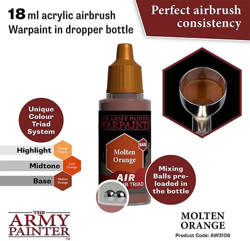 Warpaints Air Molten Orange 18ml - obrázek 2