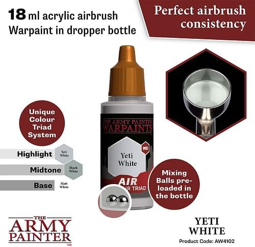 Warpaints Air Yeti White 18ml - obrázek 2