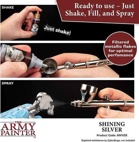 Warpaints Air Metallic Plate Mail Metal 18ml - obrázek 3