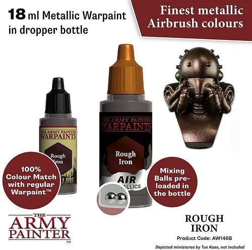 Warpaints Air Metallic Rough Iron 18ml - obrázek 2