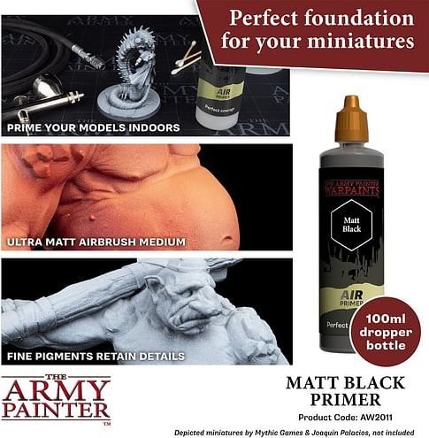 Warpaints Air Primer Black 100 ml - obrázek 2