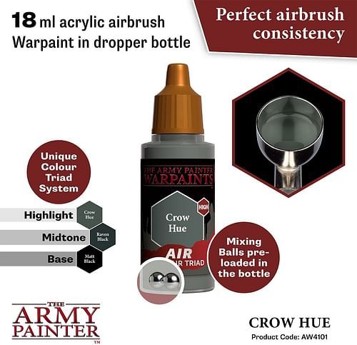Warpaints Air Crow Hue 18ml - obrázek 2