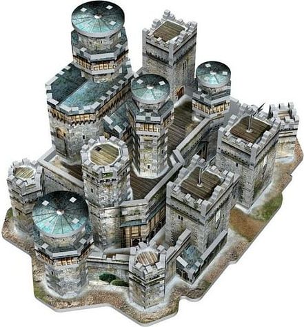 Game of Thrones 3D Puzzle: Winterfell, 910 dílků - obrázek 4