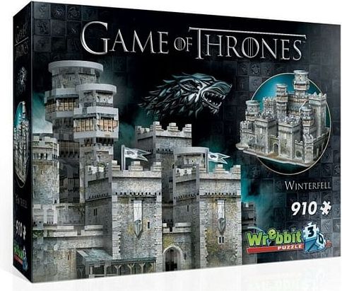 Game of Thrones 3D Puzzle: Winterfell, 910 dílků - obrázek 5