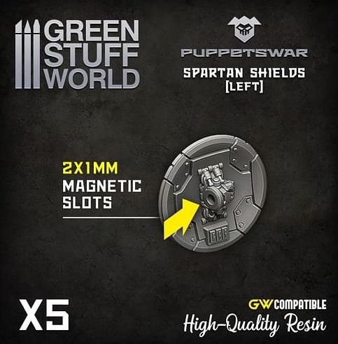 Dekorace Green Stuff World: Spartan Shields, 5 ks - obrázek 2