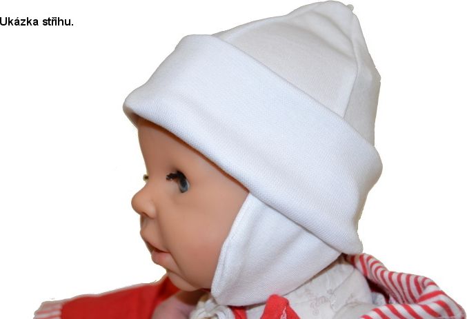 Kojenecká elastická čepička Dětský svět Kamil krémová vel.00 - obrázek 2