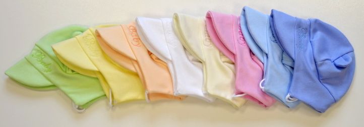 Dětská čepička Dětský svět zavazovací Baby krémová vel.0 - obrázek 3