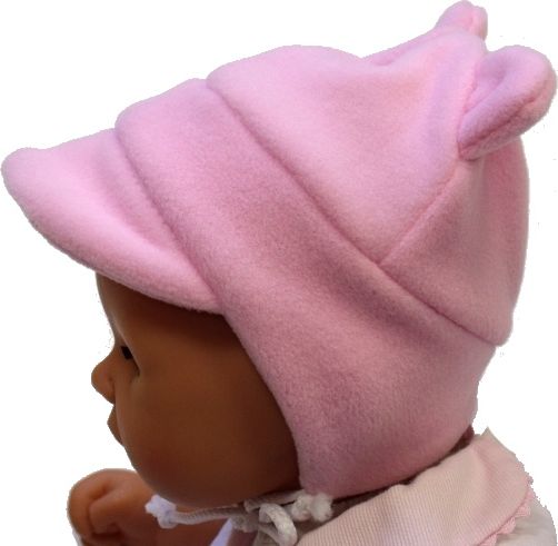 Dětská zimní čepička, Baby Fleece s ouškama, zelená vel.0 - obrázek 3