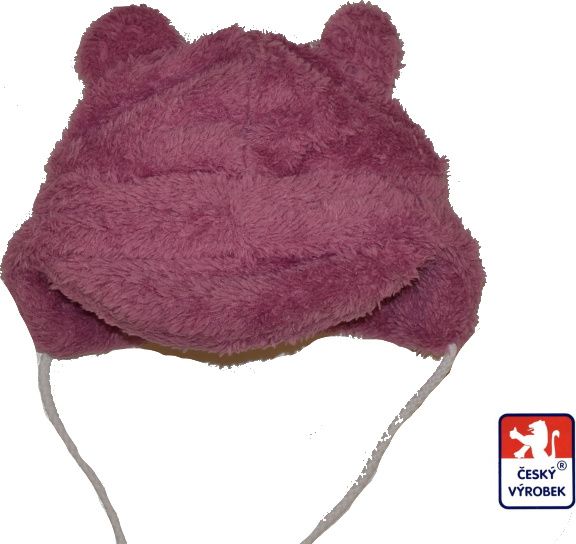 Dětská zimní čepička, Dětský svět Baby Lama s ouškama, fialová vel.0 - obrázek 1