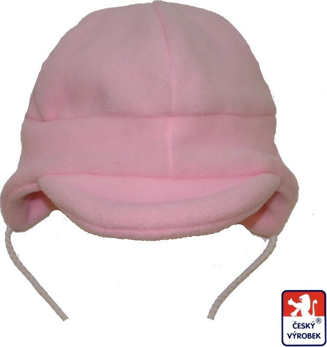 Dětská zimní čepička, Dětský svět, Baby Fleece, sv.růžová - obrázek 1