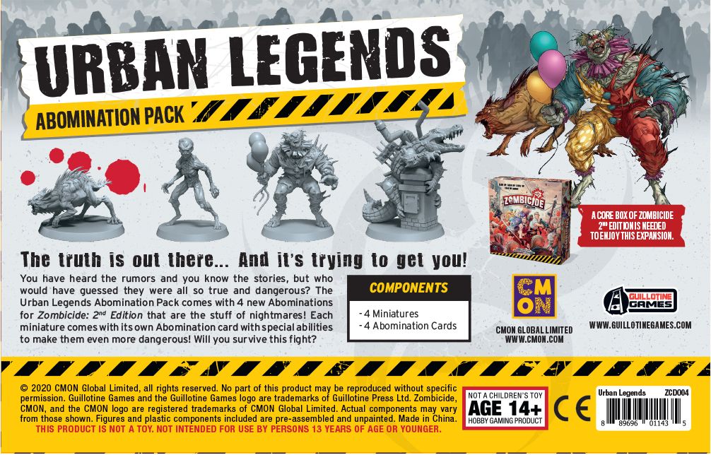 Asmodee DE Zombicide 2. Edition – Urban Legends - DE/EN/ES/FR/IT/PL/PT - obrázek 4