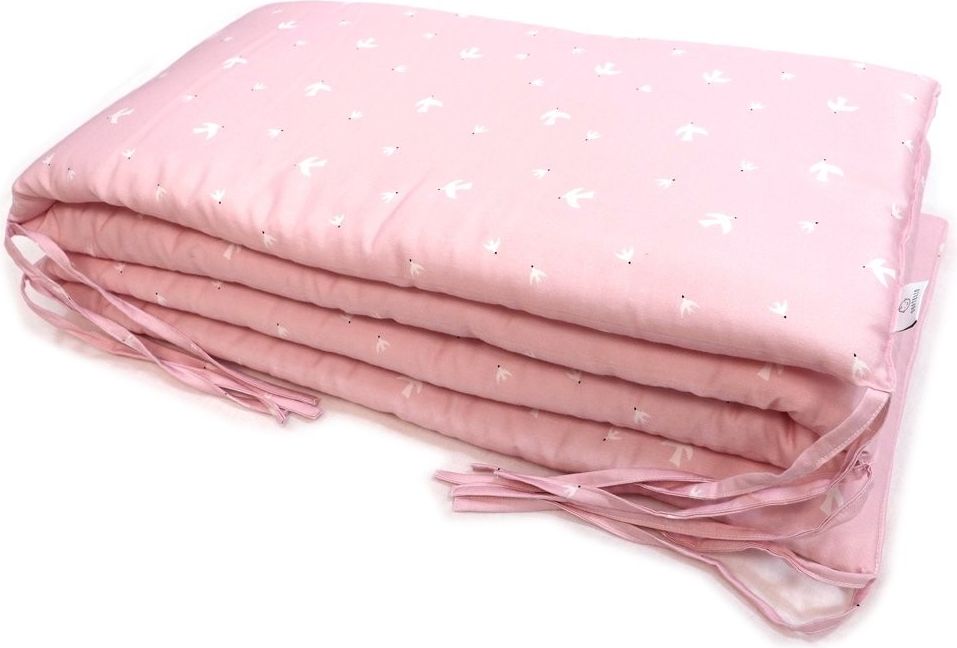 SOFTELLO Mantinel velký světle růžový, ptáčci 30x240 cm - obrázek 2