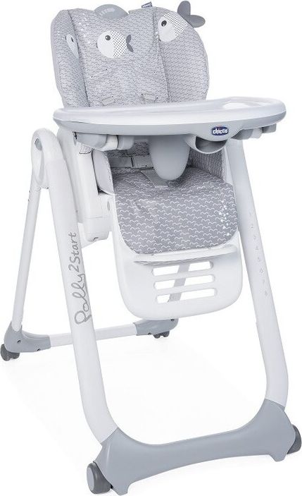 CHICCO Židlička jídelní Polly2Start - Dots - obrázek 1