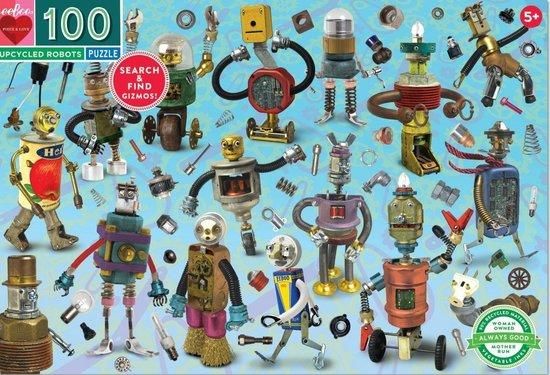 EEBOO Puzzle Roboti a součástky 100 dílků - obrázek 1