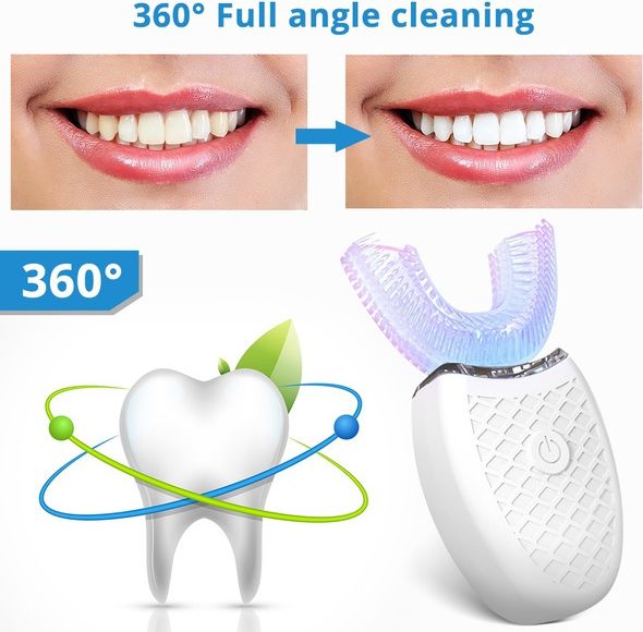 Dudlu Automatický zubní kartáček Smart whitening - modrý - obrázek 4