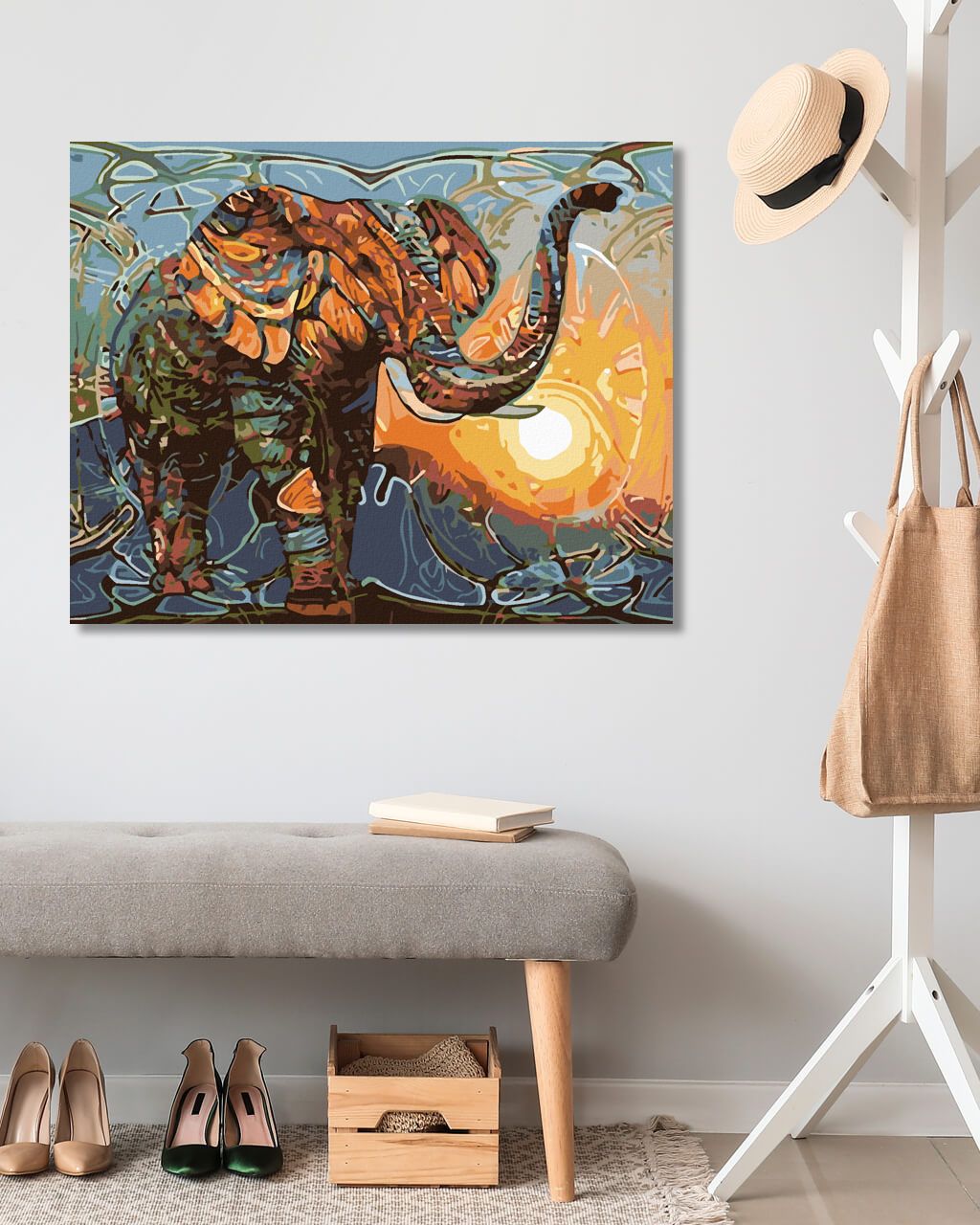 zuty Malování podle čísel - SLON I - Rozměr: 40x50 cm, Rámování: Varianta: vypnuté plátno na rám - obrázek 10