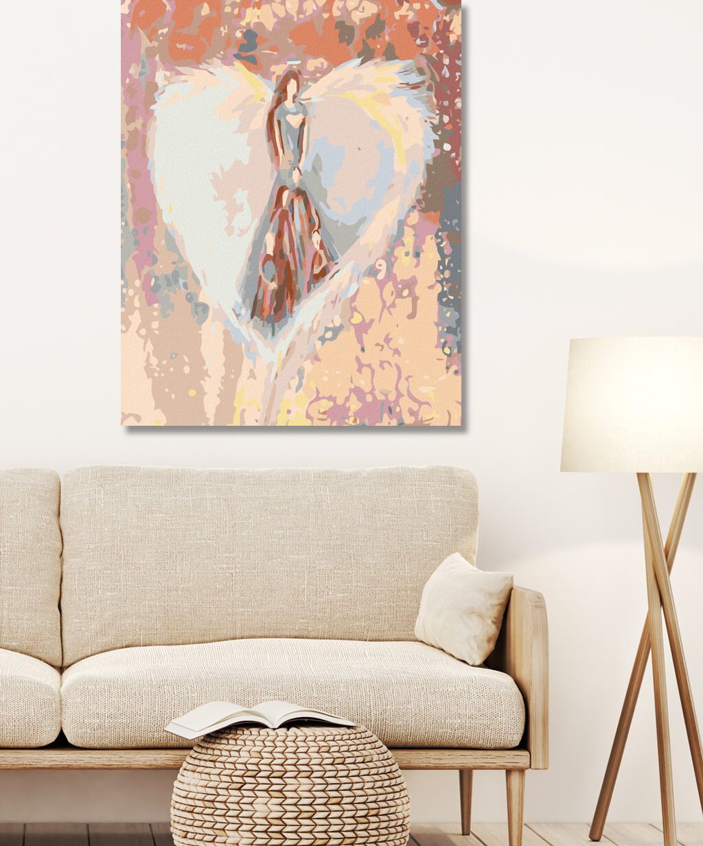 zuty Malování podle čísel - ANDĚLÉ OD LENKY - FAMILY ANGEL - Rozměr: 40x50 cm, Rámování: Varianta: bez rámu a bez vypnutí plátna - obrázek 5